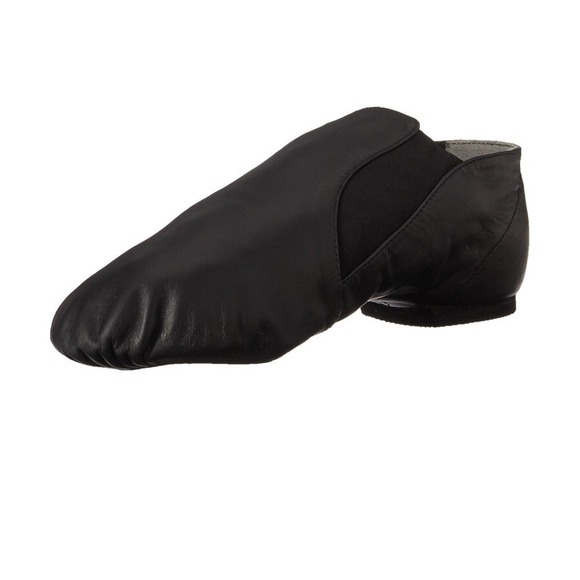 Bloch Dance Men's Elasta Bootie Leather and Elastic Split Sole Jazz Shoe Black 3 - Picture 5 of 12